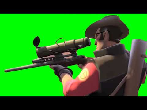 TF2 The Sniper I think his mate saw me Green Screen