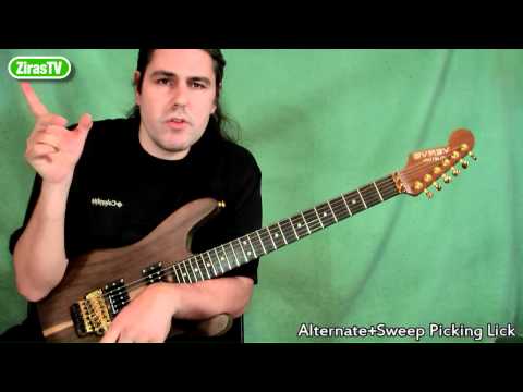 Alternate + Sweep Picking Combination Lick | Lick of the Week 100