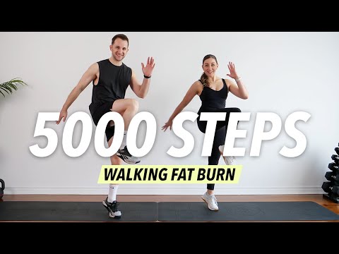 5000 Steps Walking HIIT – Intense Full Body Fat Burning Workout (No Repeat, No Equipment)