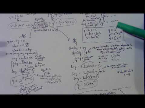 Solving Separable Differential Equations