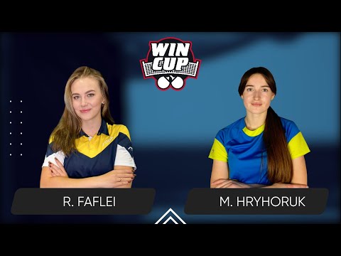 09:00 Romaniia Faflei - Mariana Hryhoruk 11.10.2025 WINCUP Women Master. Table 1