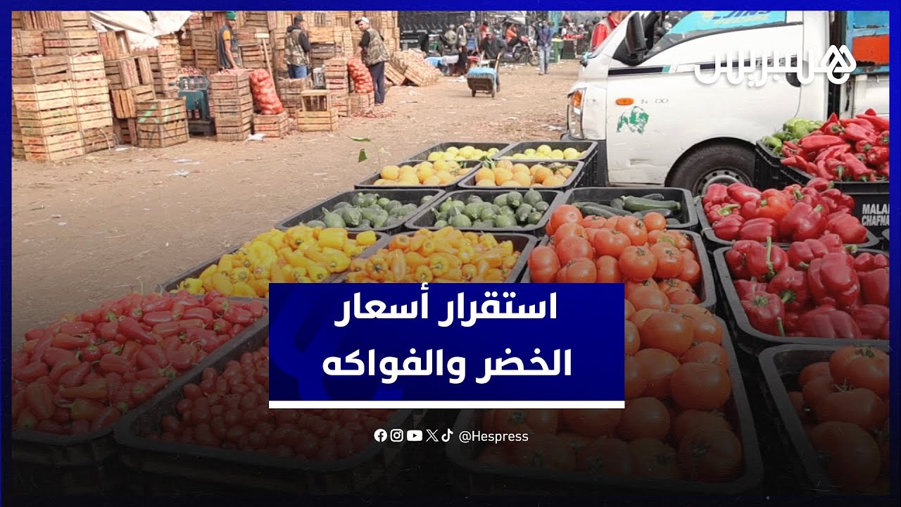 تزايد في معروض وقلة الطلب.. استقرار الأسعار في سوق الجملة للخضر والفواكه بالبيضاء thumbnail