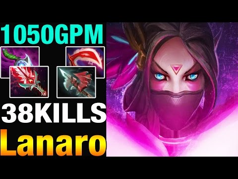 1050 GPM - Lanaro 6,3k Smurf Plays Templar Assassin with 38 kills - Dota 2