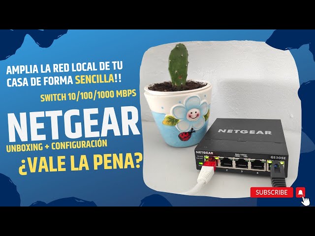 Vídeo relacionado con Netgear Switch Ethernet de 5 puertos, conmutador de red gestionado (GS305E) - Montaje en pared o sobremesa, concentrador de red doméstico