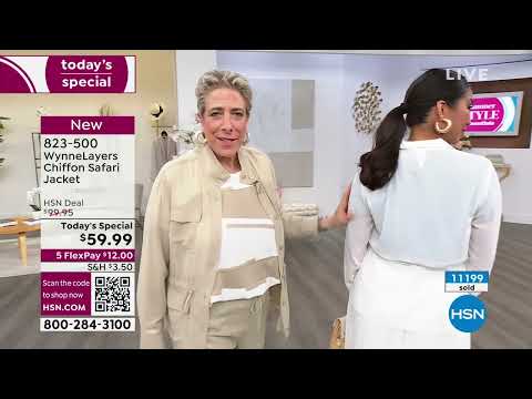 WynneLayers Chiffon Safari Jacket