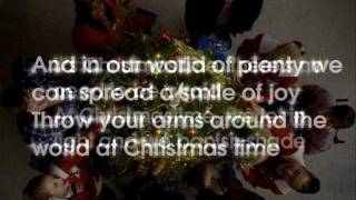 Glee Cast - Do They Know It&#39;s Christmas (lyrics) HD