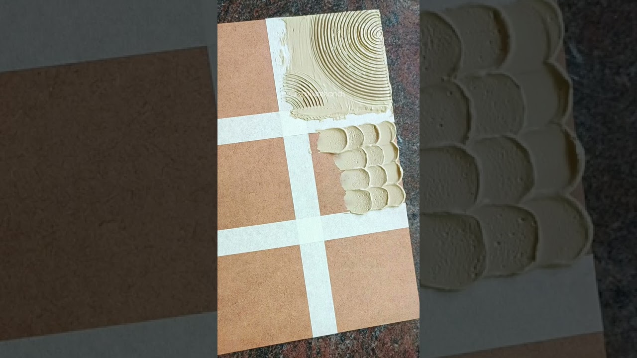 Texture Art Watch full video link in description #diydecor #art #woodenstick