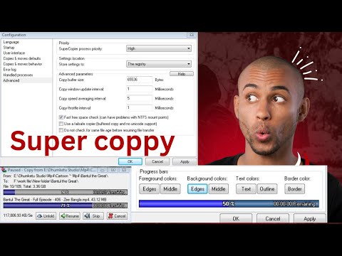 how to increase super copy speed SuperCopier Configuration/ file transfer with super copy fullspeed