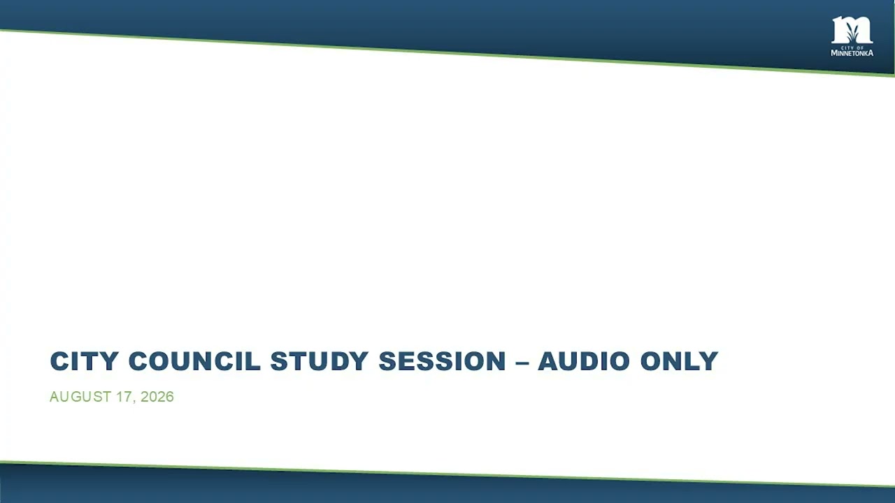 City Council Study Session - 08.17.26