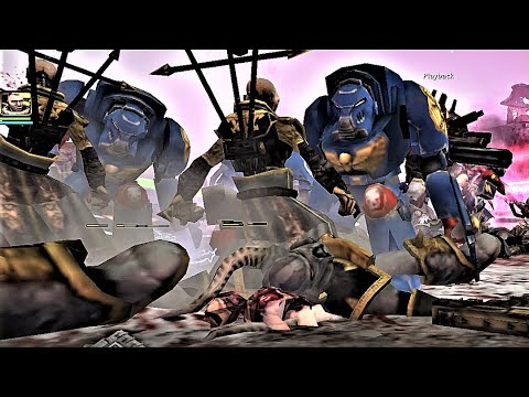 THE IRON CAGE! Space Marines vs Chaos battle - Dawn of War: Soulstorm 2020