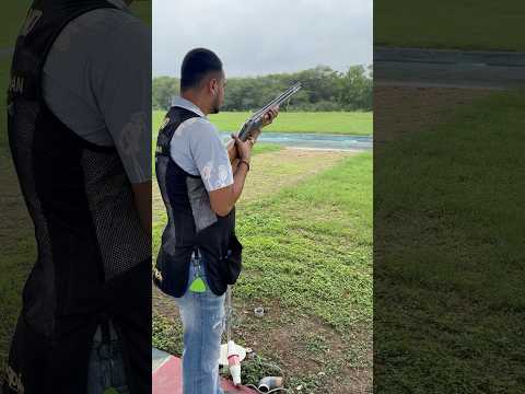 Issf double trap shooting | shotgun skeet Focus Target Deep breath #trending #claypigeon #shortvideo