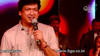 Vijay Prakash singing “belageddu yaara mukava&quot; at 56th Bengaluru Ganesh Utsava, 2018