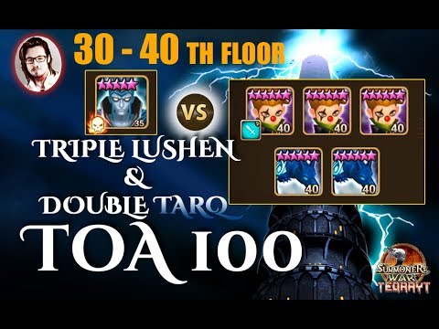 ÜÇ LUSHEN İKİ TARQ 30-40.KAT ToA PATRON HALPHAS (Işık Lich) | ToA HIZ+ #Summoners War