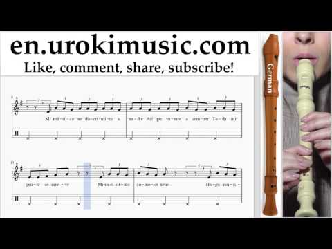 How to Play Recorder (G.) J. Balvin, Willy William - Mi Gente Tabs Part#2 um-i352