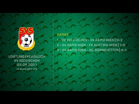 Leistungsvergleich SV Seekirchen 1945 / 03.09.2021 / SK Rapid Wien U12
