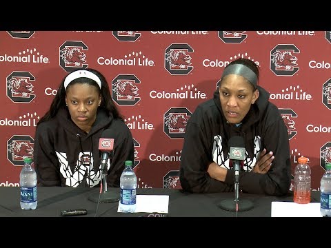 POSTGAME: Bianca Jackson, A'ja Wilson on UConn — 2/1/18