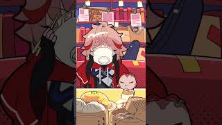 あたり猫ふんじゃったのおわりのリズムに聴こえる、可愛い☺️☺️☺️☺️ - セラフ・ダズルガーデンとあかいこのご褒美チートDAY🍜 #わんにゃくしょん #VOLTACTION #ヴォルタShorts
