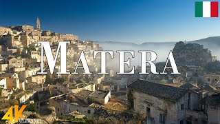 FLYING OVER MATERA (4K UHD) • Amazing Aerial View, Scenic Relaxation Film with Calming Music - 4k