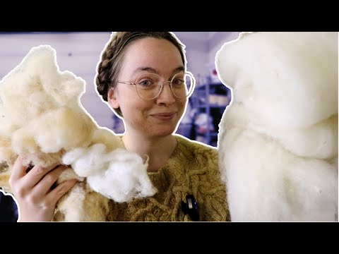 Let's process some raw wool together! (Skirting, scouring and carding of Suffolk sheep wool)