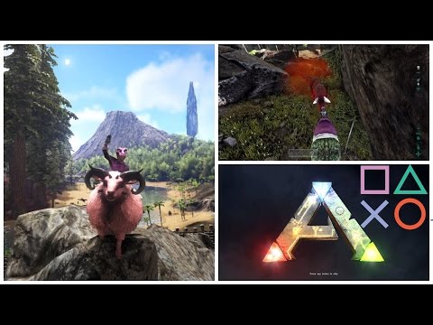 ARK Survival Evolved PS4 Mutated Sheep, Alpha Carno & Baby Carno.