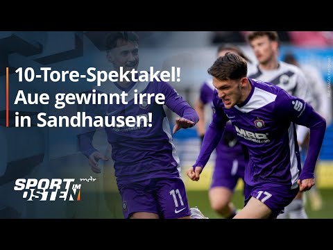 Erzgebirge Aue gewinnt Wahnsinnsspiel in Sandhausen | MDR