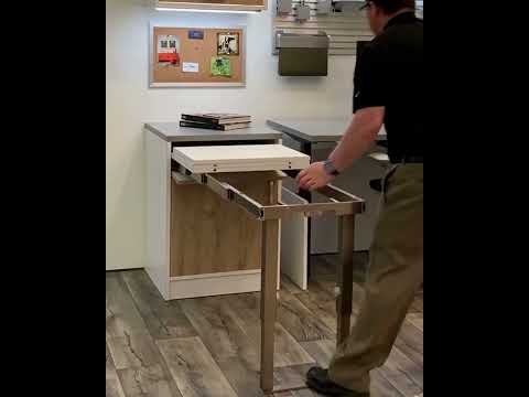 Folding Leg Pull Out Table from Häfele #shorts #hafele