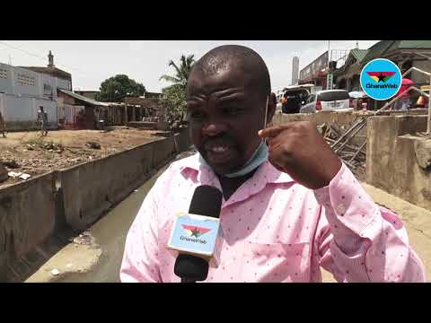 Accra Floods: Fear stricken Nima residents cry for help as filth overtakes storm drain