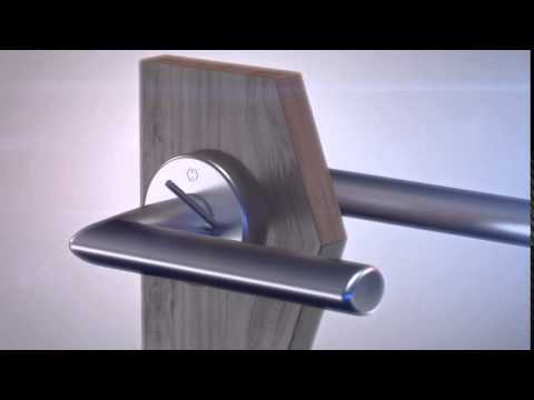 Poignées de porte pour rosaces ou plaques - aluminium argent - Verona HOPPE