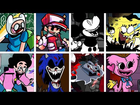 Corrupted-Hero but Every Turn a Different Character Sings 🎶 (FNF Corrupted-Hero but Everyone Sings)