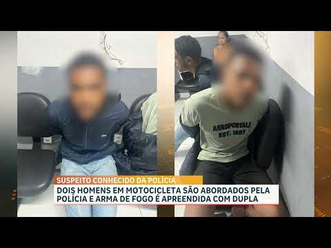 Dois suspeitos são detidos com arma de fogo e motocicleta roubada na MA-201, em Paço do Lumiar