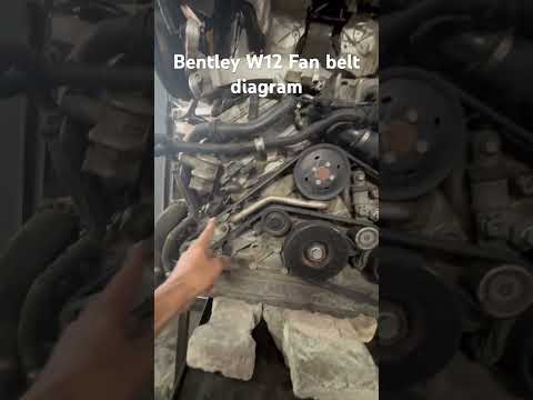 Bentley w12 fan belt diagram , Bentley flying spur engine opening, Bentley fen belt