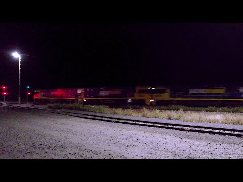 7MP5 Pacific National Container Freight Train At Night (2/3/2024) - PoathTV Australian Railways