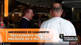 Wedding anniversary - Restaurant leaves a loss of 9 thousand reais.