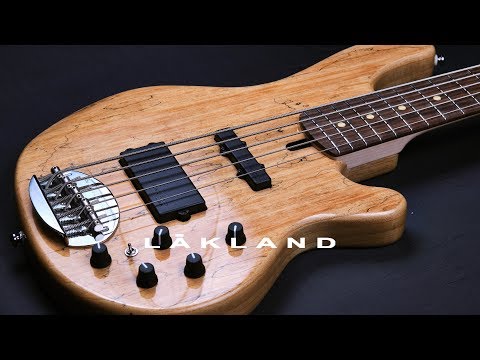 Lakland Skyline 55 02 Deluxe Spalted Maple Bass Demo