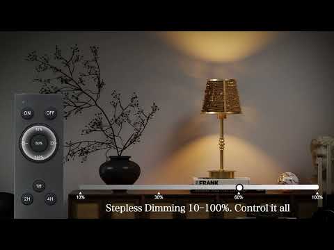 18" Modern Rattan Table Lamp (Dimmable)