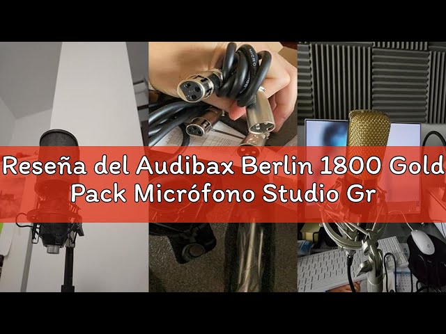 Vídeo relacionado con Audibax Berlin 1800 Gold Pack Micrófono Studio Gran Diafragma