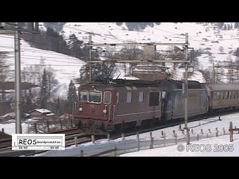 2005-02 [SDw] BLS North Ramp Winter part 3, Around the Kanderviaduct, CLASSIC BLS 074-3