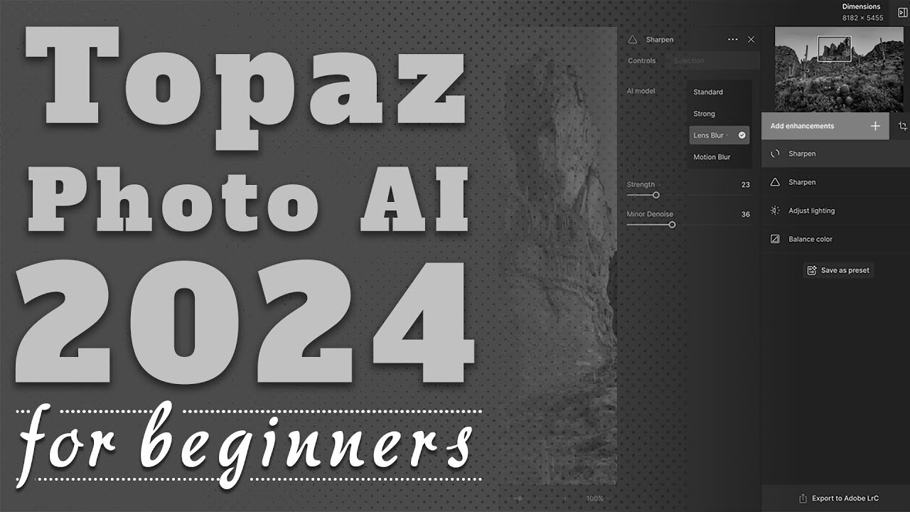 Topaz Photo AI 3 Complete Guide for Beginners