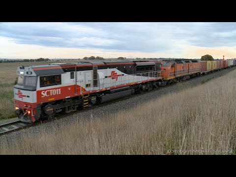 SBR / SCT 7922V Dooen Container Train With SCT011 & Railpower CLF2 (1/5/2021) - PoathTV Railways