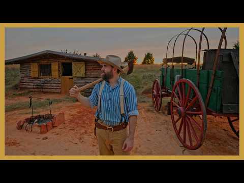 Building My 1800s Homestead Alone - 4 Days on the Oklahoma Frontier (ASMR)
