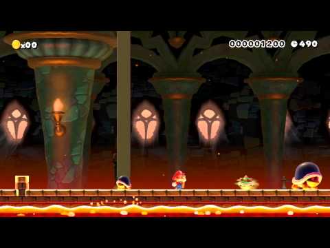 [SMM] 10 Minutes on S01 8-4 [VS Bowser Jr. & Kamek] - Mario