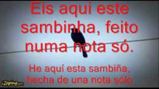 SAMBA DE UMA NOTA SÓ.- Tom Jobim e Elis Regina. (subtítulos en español).