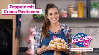 Windbeutel auf Italienisch | Zeppole mit Crema Pasticcera | Rezepte für Lidl von Sallys Welt