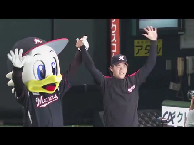 マリーンズ・有吉投手ヒーローインタビュー 2017/8/26 H-M