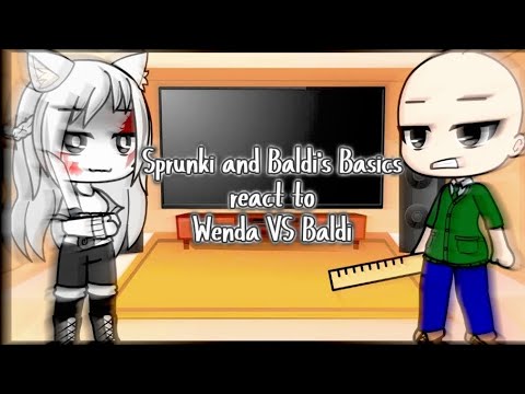 Sprunki and Baldi's Basics react to Wenda VS Baldi by (Tinky Winky Anims) |by Ali the dumboy|