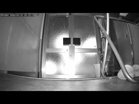 4秒女声？22秒🎥防犯カメラ音？☀️2020年1月31日（金）0127am玄関【全23秒】