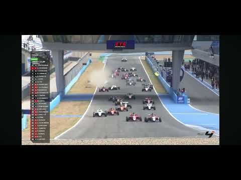 Spanish F4 2025 Jerez Big Crash Start Jan Przyrowski 