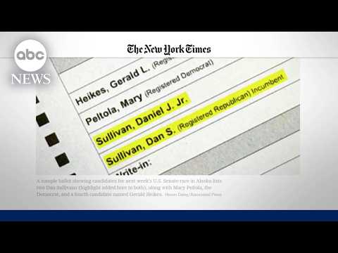 NYT: Democrats recruited spoiler candidate in Alaska in an effort to confuse voters