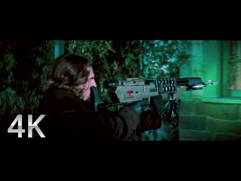 Schwarzenegger is hunted with electromagnetic rifle - Eraser (1996) 4K