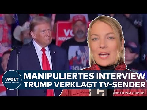 Video Thumbnail: US-WAHLKAMPF: Manipuliertes Interview mit Kamala Harris! Donald Trump verklagt den Sender CBS News